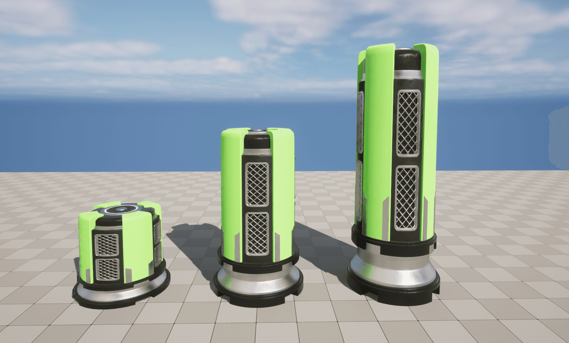Streched Pillars